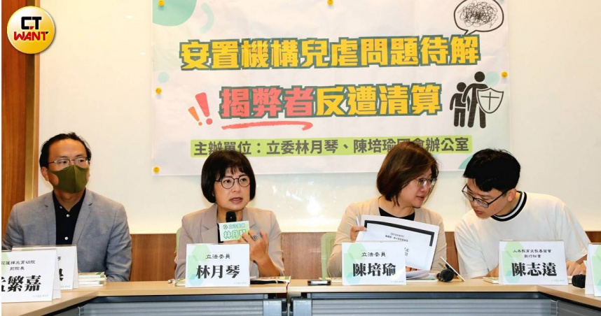 民進黨立委林月琴（左二）長期關注兒少、社福議題，如今傳出將獲徵召投入苗栗市長選舉。（圖／周志龍攝）