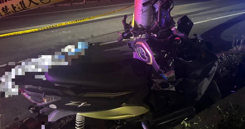 板橋環漢路堤外便道機車自撞路燈釀2死！19歲騎士與未成年女友雙雙不治