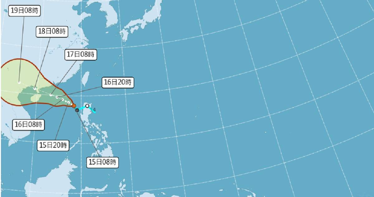熱帶低壓成形為泰利颱風 外圍環流入夜降雨變天 | 生活 | CTWANT
