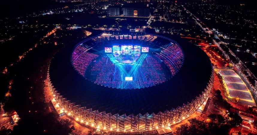 韓國女團BLACKPINK近日在高雄舉辦「DEADLINE」演唱會。（圖／翻攝自陳其邁臉書）