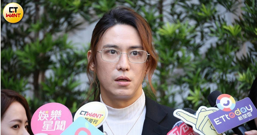 竹聯幫精神領袖陳啟禮之子、藝人陳楚河透露吳敦生前交會他很多事情。（圖／蘇聖倫攝）