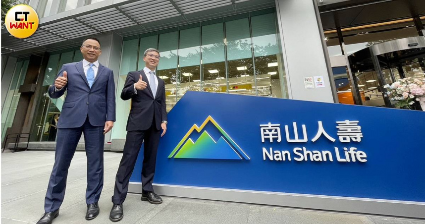 南山人壽長期獲利穩健，圖右為南山人壽董事長尹崇堯、總經理范文偉。（圖／李蕙璇攝）