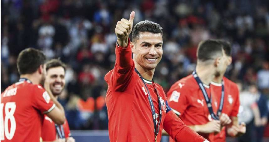 葡萄牙國家足球隊公布世界盃初選名單，41歲傳奇前鋒C羅（Cristiano Ronaldo）再度入選。（圖／達志／美聯社）