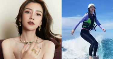 影/Angelababy衝浪摔15次!自嘲越摔越勇 遭酸「少抽點菸」親自回應了