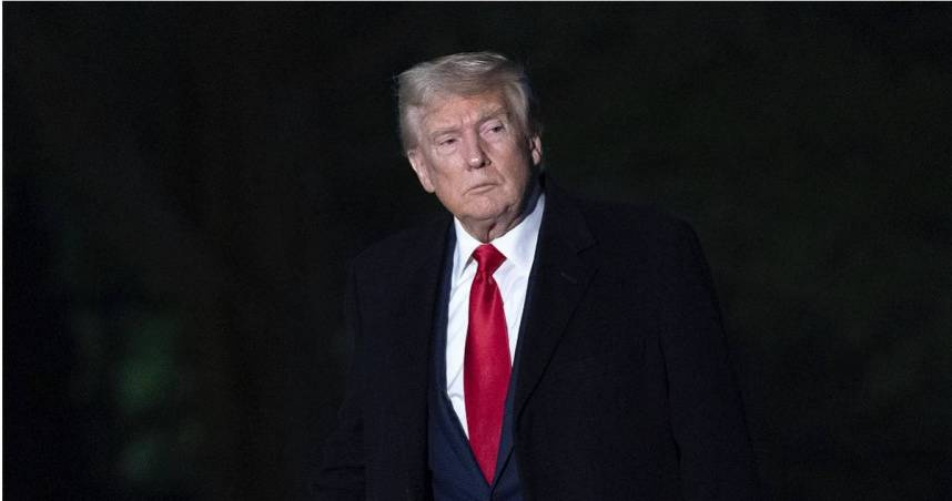 美國總統川普回應中越會談。（圖／達志／美聯社）