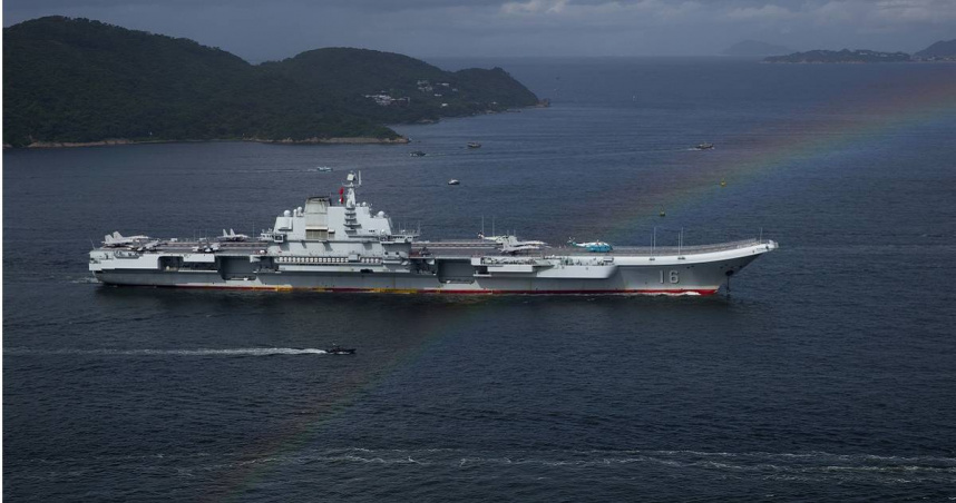 中國航空母艦「遼寧號」。(圖/達志/美聯社)