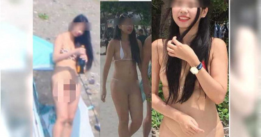 漁光島野戰女主角是她? 被指疑是「一條線」比基尼辣妹