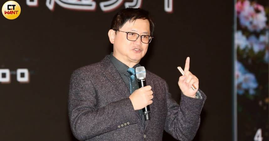 和碩董事長童子賢強調，台灣為了不落後於科技的發展，應追求供電穩定的電力選擇。（圖／方萬民攝）