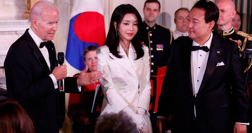 南韓前總統尹錫悅夫人金建希。（圖／達志／路透社）