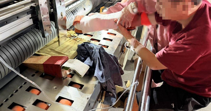 台南昨日發生工安意外。（圖／翻攝畫面）