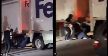 全美暴動!男爬卡車不慎跌落 遭輾爆拖行慘死