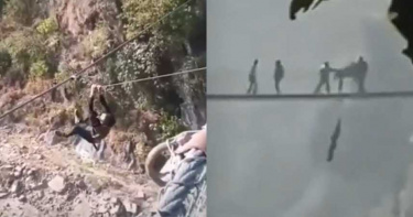 玩命拍片!男零裝備懸掛「20公尺吊橋」…下秒墜落河谷慘死
