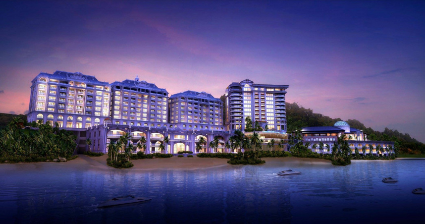 「蘇比克雀客國際酒店」預計於2025年Q4展開第一階段試營運。（3D渲染示意圖，圖／雀客國際提供）