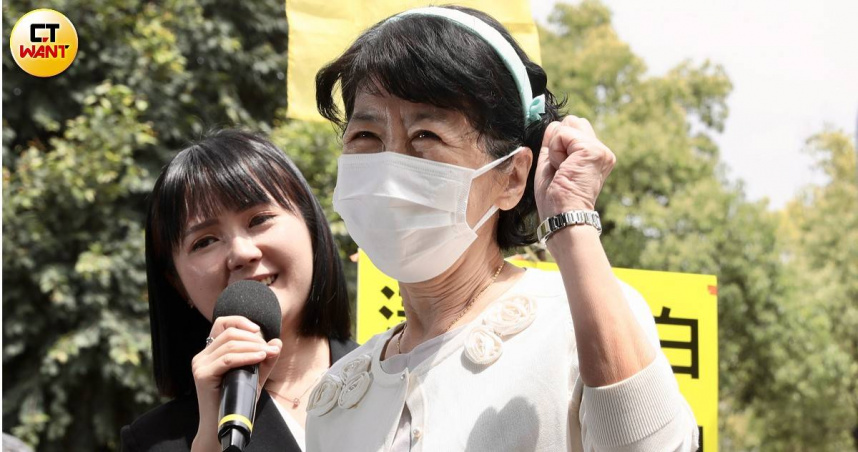 民眾黨前主席柯文哲妻子陳佩琪17日上午到場旁聽，並對丈夫身體十分憂心。（圖／黃耀徵攝）