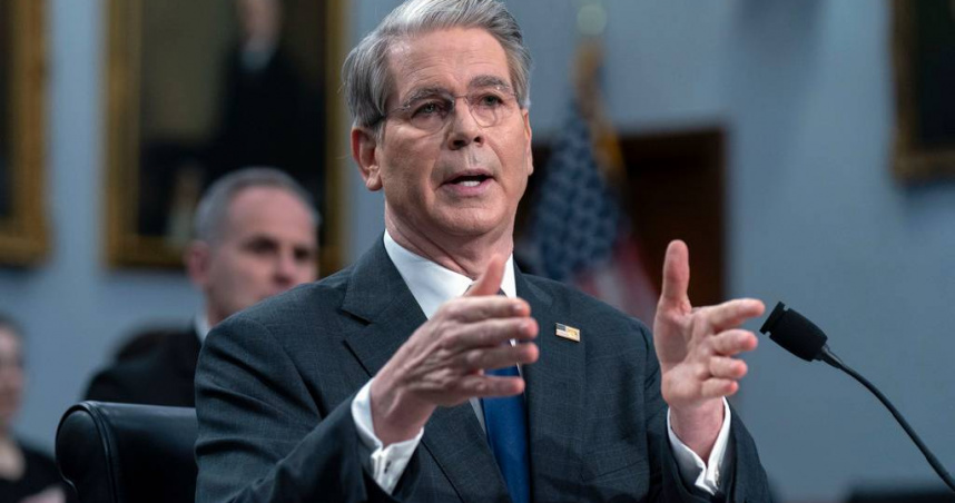 美國財政部長貝森特（Scott Bessent）。（圖／達志／美聯社）