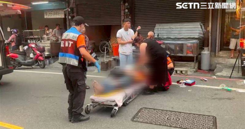 台南市玉井區中華路今天（20日）下午傳出車輛暴衝意外。（圖／三立新聞網）