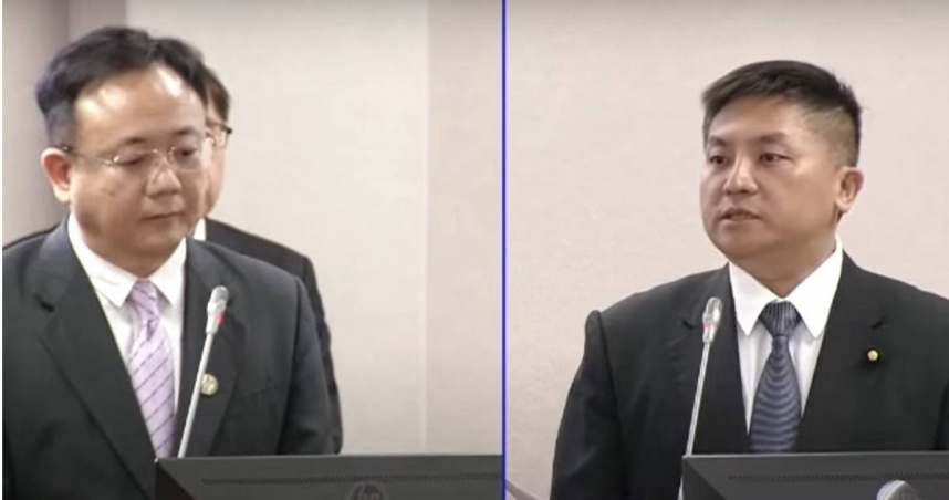 針對李俊俋請辭而未到立院備詢，吳宗憲（圖右）指出，尊重每位公務員、政務官對於自己人生的選擇與規劃，但很多事還是要公私分明，圖左為廉政署長馮成（圖／翻攝自國會頻道）