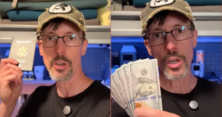 美國緬因州的50歲詹姆斯，為了末日至今準備18年。（圖／翻攝YouTube）