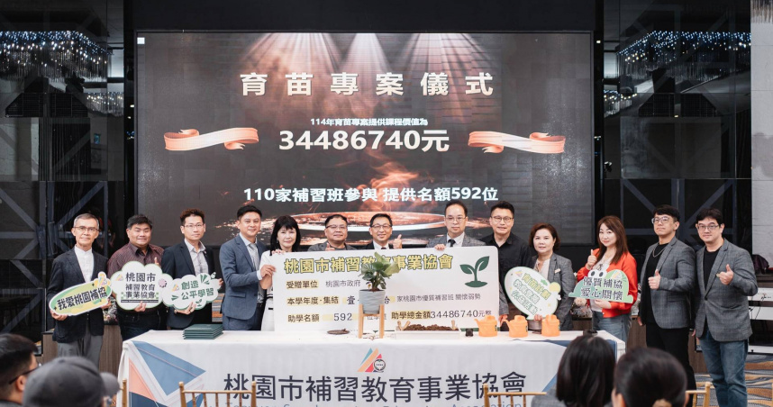 桃園補協集結百家會員共推教育公益活動，提供592個免費課程名額，課程價值高達3千448萬6740元。（圖／翻攝畫面）