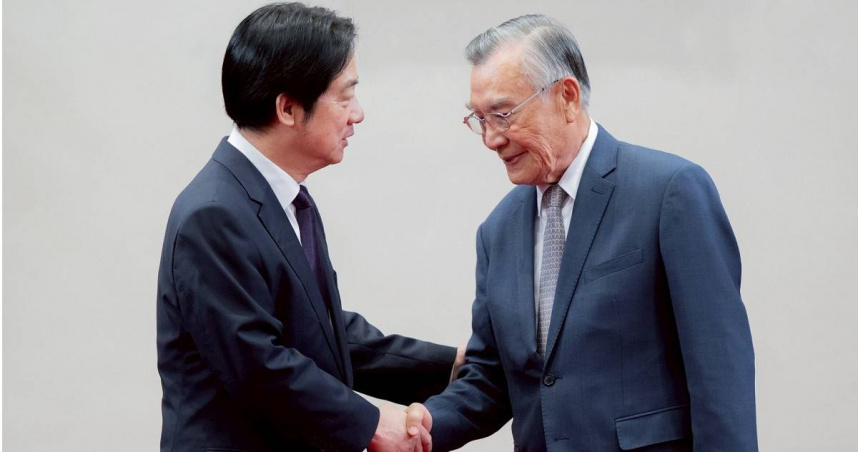 賴清德期許林信義及代表團成員在會議上，傳達臺灣「致力強化經濟韌性」、「願意分享先驅產業經驗」及「正加速推動以人為本的AI發展」等三項重要主張。（圖／取自總統府網站）