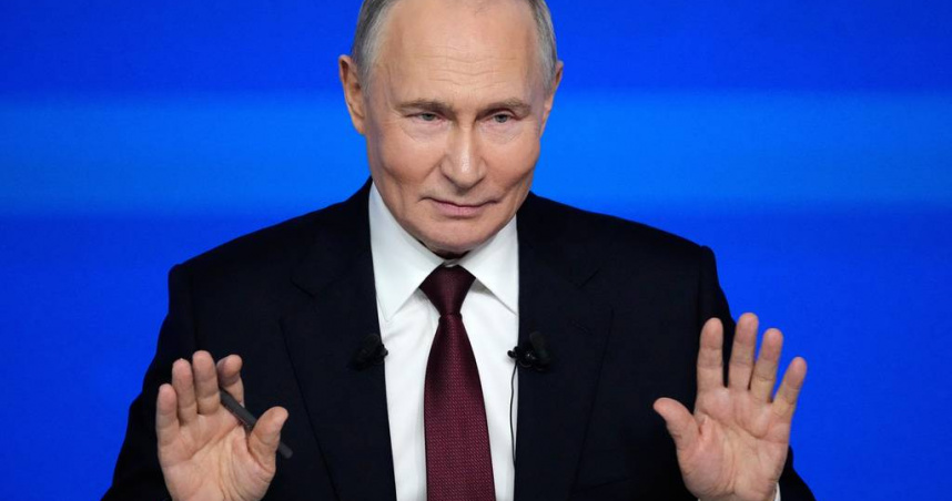 俄羅斯總統普丁（Vladimir Putin）公開證實自己戀愛中。（圖／達志／美聯社）