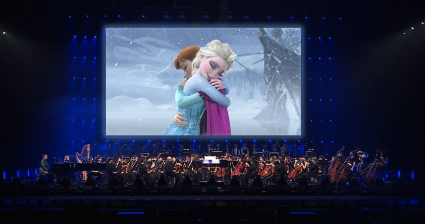 迪士尼《冰雪奇緣》動畫交響音樂會，6月將登上台北流行音樂中心演出。（圖／牛耳藝術提供）