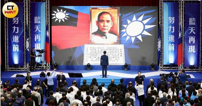 前國民黨發言人何志勇堅持參選新竹市長，國民黨考紀會擬撤銷黨籍。（圖／方萬民攝）