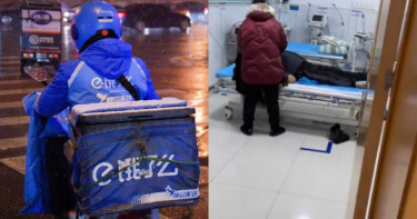 保全打瞌睡被吵醒!拿警棍「打爆安全帽」 外送員腦袋噴血慘死