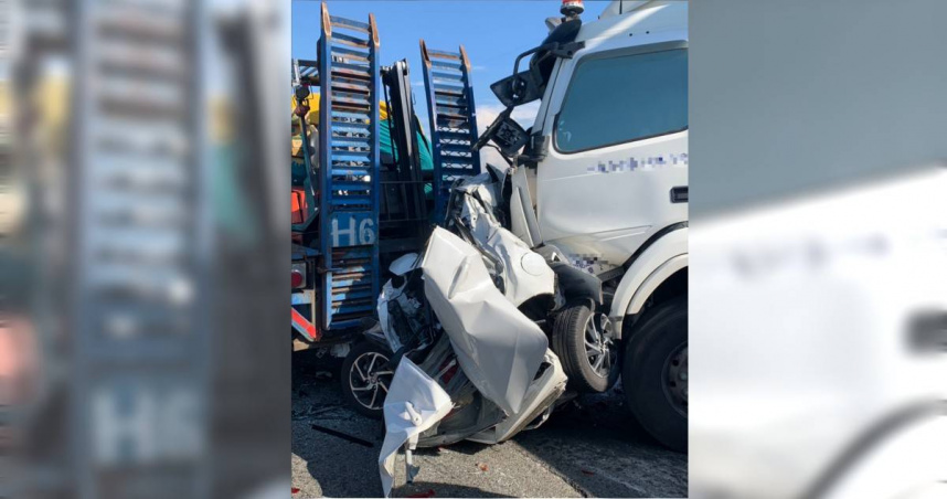 國道公路警局指出大貨車A1肇事率為小型車的4.63倍，將於春節期間加強取締違規駕駛。（圖／翻攝畫面）