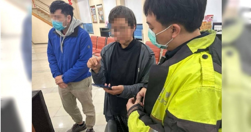 呂婦誤信檢檢警詐騙，欲匯破案訂金30萬元，遭大園派出所員警勸說才及時阻詐。（圖／翻攝畫面）