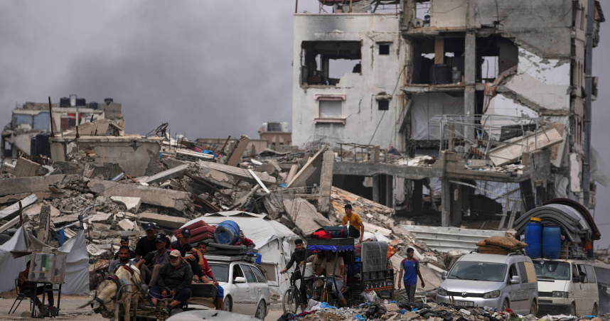 以色列持續對加薩走廊展開軍事行動。（圖／美聯社／達志）