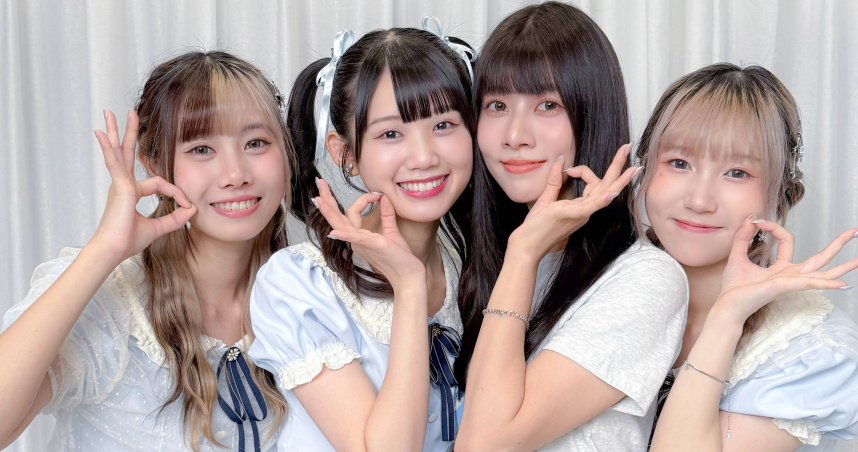 阿部瑪利亞（右二）邀請AKB48 Team TP上YouTube頻道。（圖／好言娛樂提供）