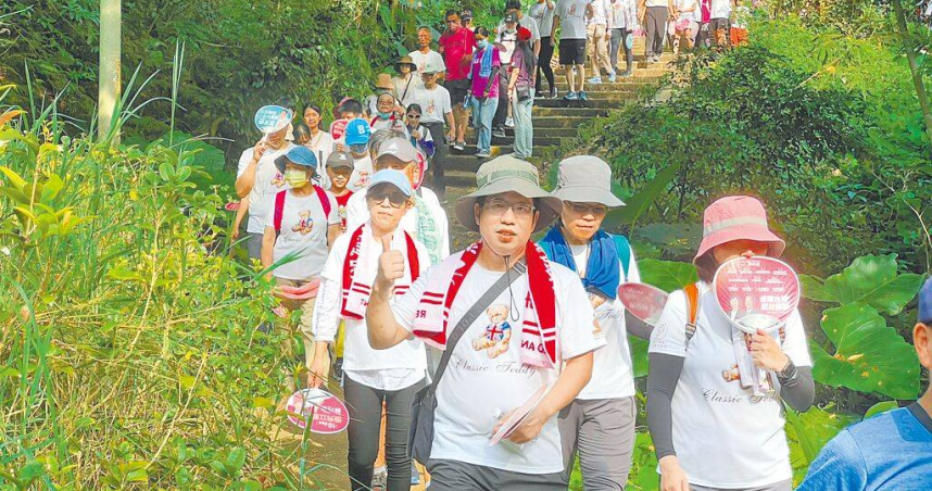 國健署建議，健走是很好的運動入門選擇，只要記住口訣「抬頭挺胸縮小腹、雙手微握放腰部、自然擺動肩放鬆、邁開腳步向前行」，就能輕鬆把運動融入生活中。圖為健行活動。（圖／報資料照片）