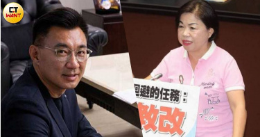 立法院副院長江啟臣（左）與立委楊瓊瓔有意角逐國民黨提名參選台中市長。（製圖／CTWANT攝影組、周志龍攝）