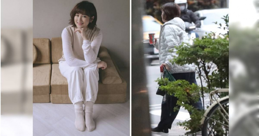 上月21日下午，本刊直擊Selina身穿寬鬆羽絨外套，出門直奔台北市信義區。（圖／翻攝自SelinaIG、本刊攝影組）