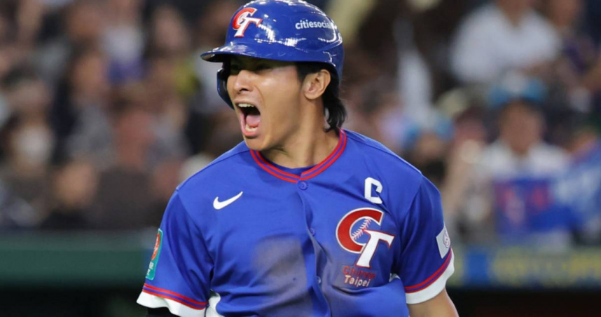 陳傑憲代跑得到關鍵一分。（圖／達志／美聯社）