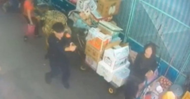 惡男占地賣水果 警驅趕鐮刀揮砍攻擊