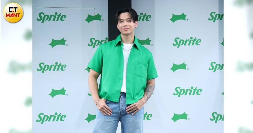 高爾宣以品牌大使現身台北華山文創園區，為限時3天的「Sprite酷爽祭」站台。（圖／焦正德攝）