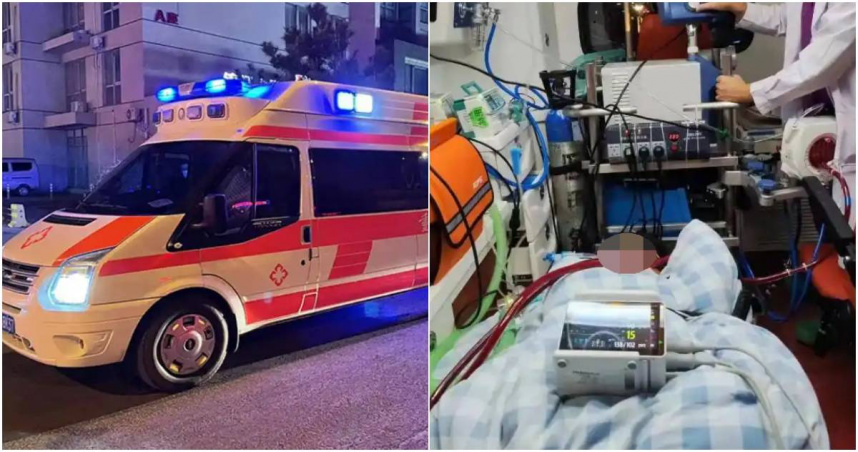 大陸江西省新餘市一名唐姓男子控訴,孩子因罹患重症需要轉院治療,怎料卻遭民營救護車要求支付「逾11萬台幣」的執勤費,質疑是遭到趁火打劫。(圖/擷取自微博)