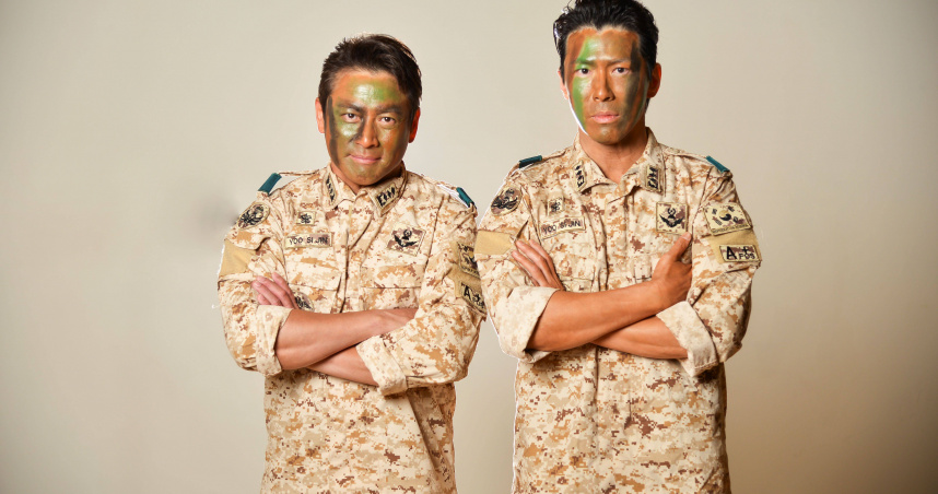 黃少祺與江宏恩Cosplay特種部隊。（圖／三立）