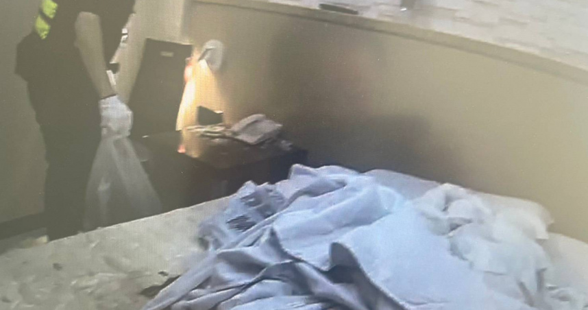 兩毒蟲相約旅館「太火熱」　燒玻璃球變燒棉被狼狽遭逮