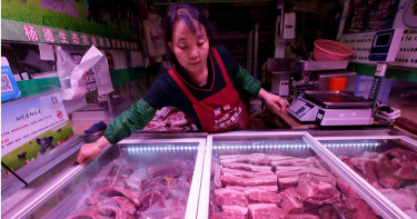 豬肉價格飆升近5成 大陸官媒:少吃豬肉