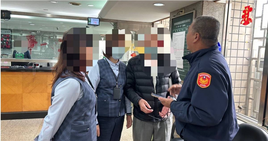 林口老翁兩度掉入詐騙陷阱，警方及時攔阻守護市民財產安全。（圖／翻攝畫面）