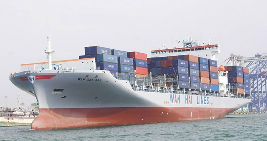 萬海今（21）日股價成貨櫃三雄領頭羊，一度觸及116元，創近33個月新高（圖/報系資料照）