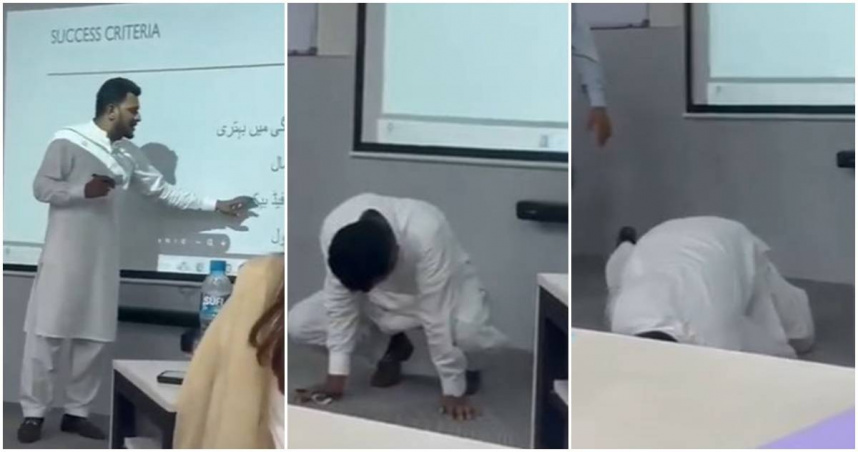 教師在上課時心臟病發當場死亡。（圖／翻攝X）