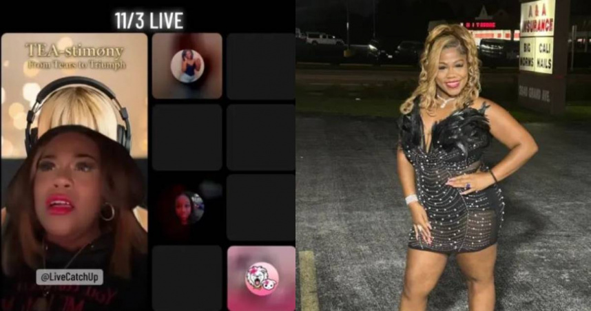 女網紅開車直播撞死人，竟要求粉絲抖內。（圖／翻攝自TikTok、臉書，Ty Nesha）