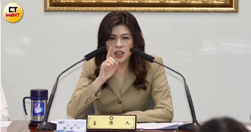 國民黨主席鄭麗文（圖）爆氣開罵。（圖／方萬民攝）