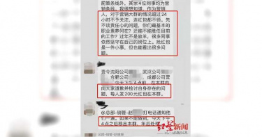 春節沒搶主管紅包 4名員工被公開痛罵並罰款