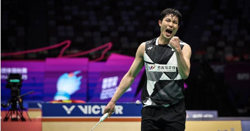 周天成27日在蘇迪曼盃奪勝，為中華隊拿到分數。（圖／翻攝畫面）