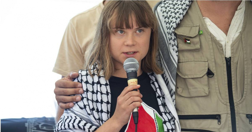 「瑞典環保少女」童貝里。（圖／達志／美聯社）